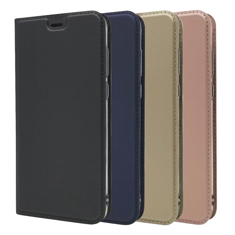 Magnetic Adsorption Leather Card Slot Case for Huawei P Smart (2017)/Enjoy 7S-10