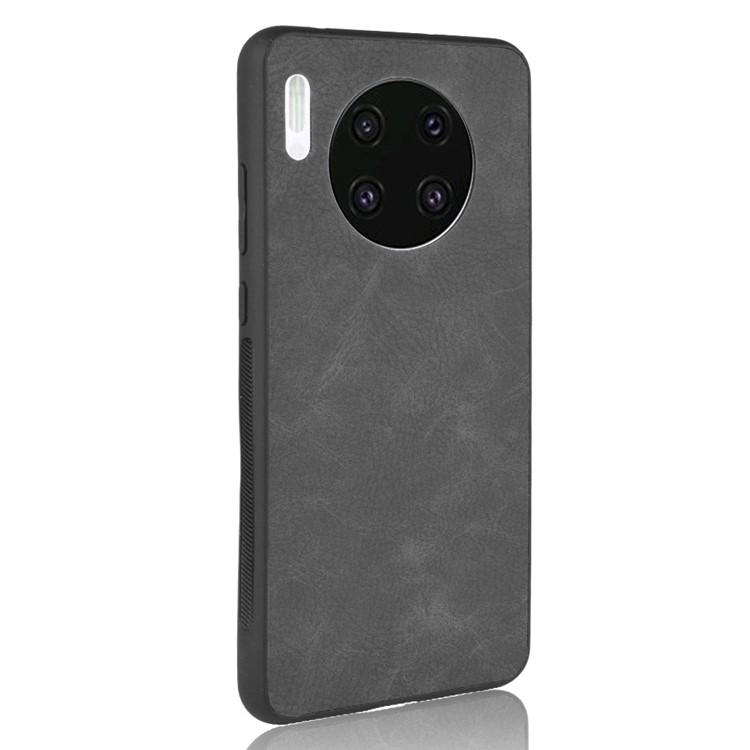 PU Leather Coated TPU Back Mobile Phone Cover for Huawei Mate 30 - Grey-3