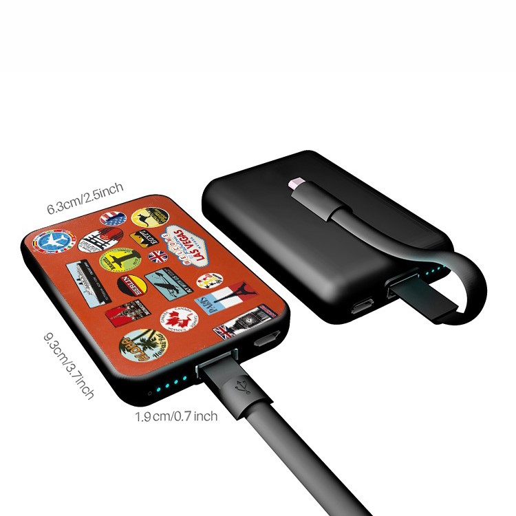 Cartoon Series 10000mAh Portable Travel Power Bank - Luggage-7