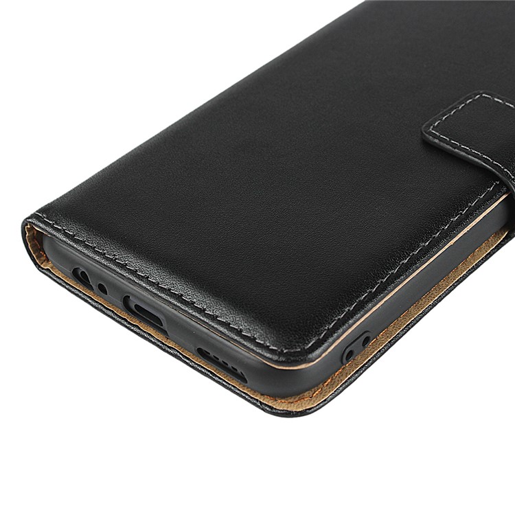 Genuine Leather Wallet Stand Phone Casing for Huawei Honor 9X - Black-10