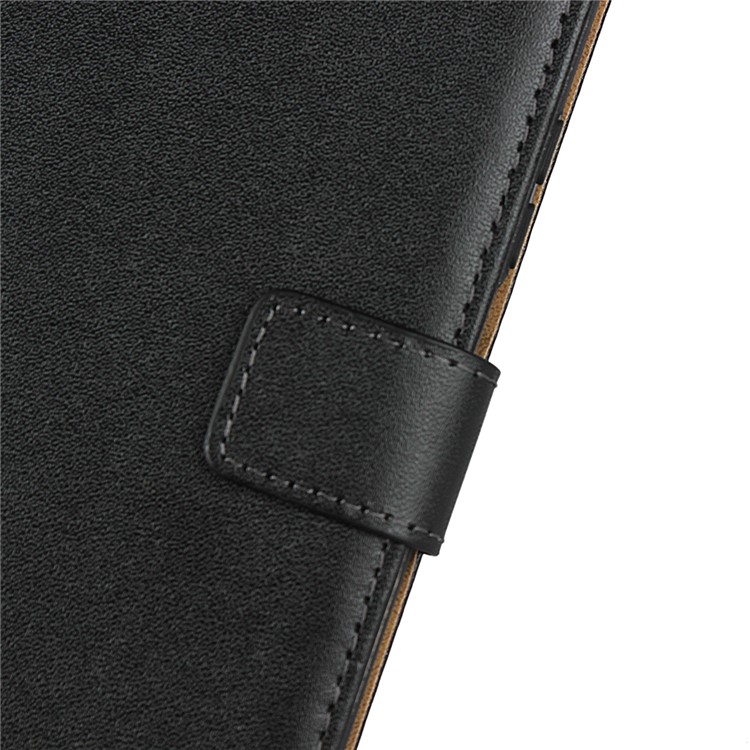 Genuine Leather Wallet Stand Phone Casing for Huawei Honor 9X - Black-7