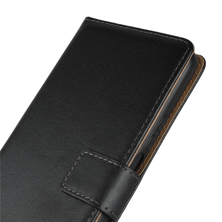 Genuine Leather Wallet Stand Phone Casing for Huawei Honor 9X - Black-8