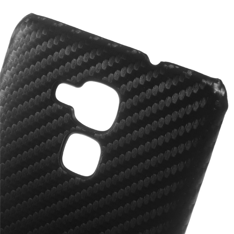 Carbon Fibre Leather Coated Hard Cover for Huawei Honor 5c / GT3 - Black-2