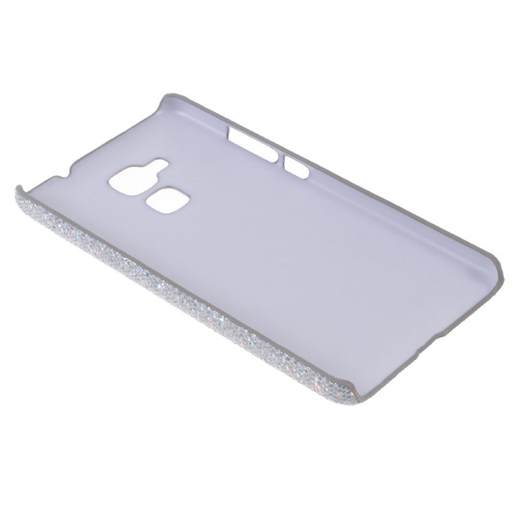 Glitter Sequins Leather Coated PC Case for Huawei Honor 5c / GT3 - Silver-4