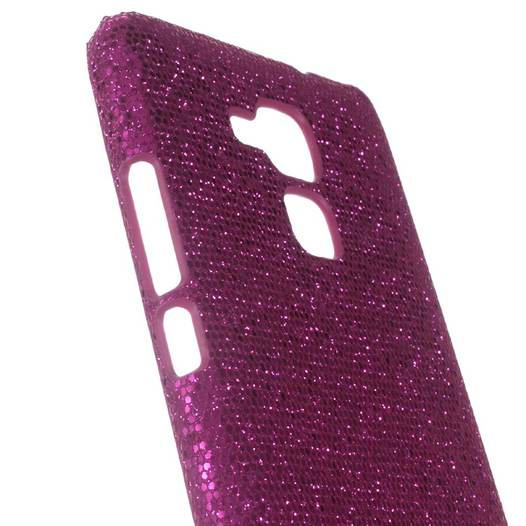 Glitter Sequins Leather Coated PC Shell for Huawei Honor 5c / GT3 - Rose-2