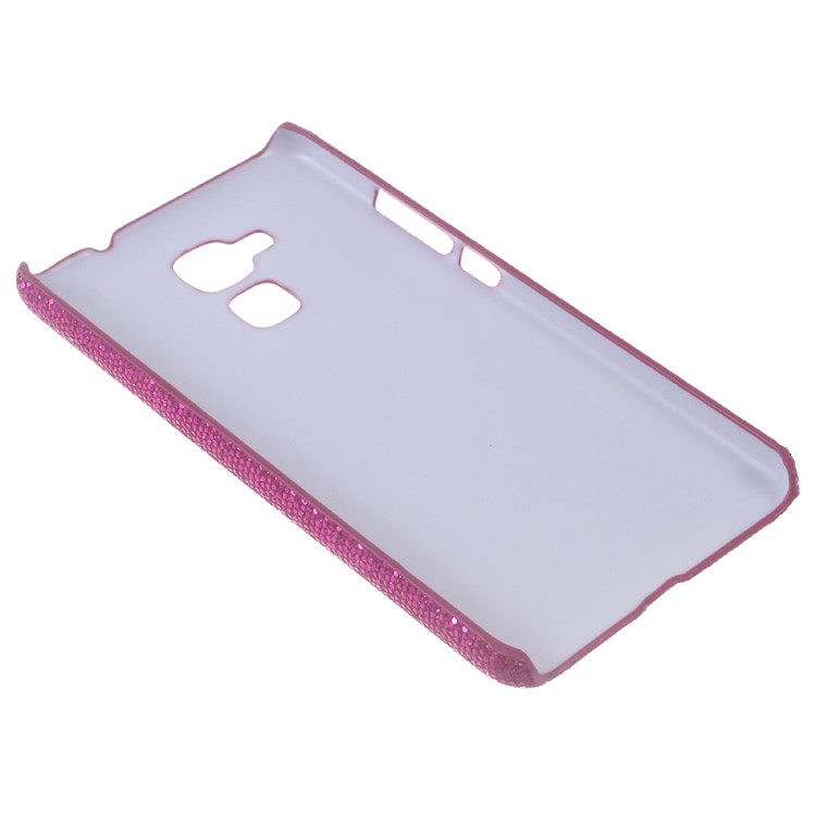 Glitter Sequins Leather Coated PC Shell for Huawei Honor 5c / GT3 - Rose-4
