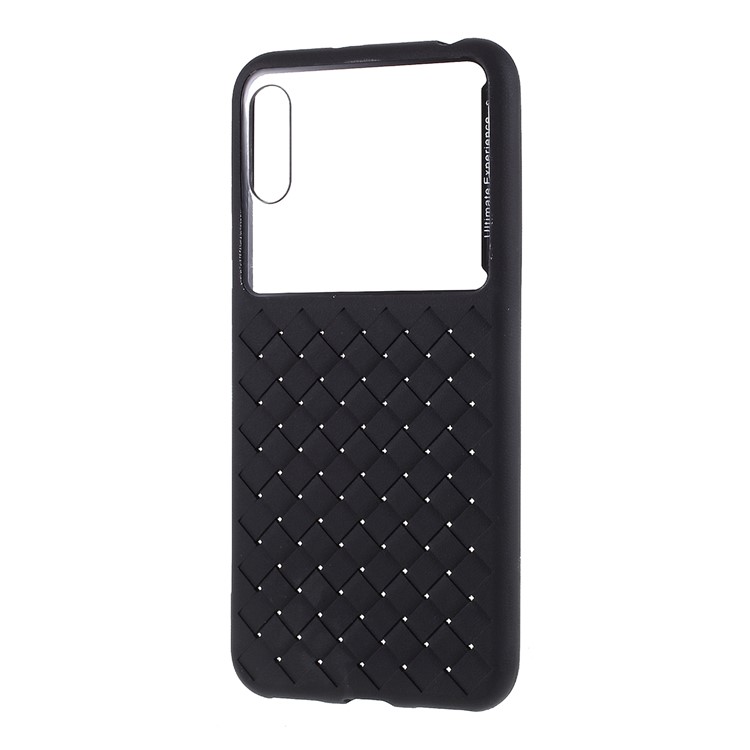 Woven TPU + PC Back Cell Cover for Huawei Y6 Pro (2019) - Black-2