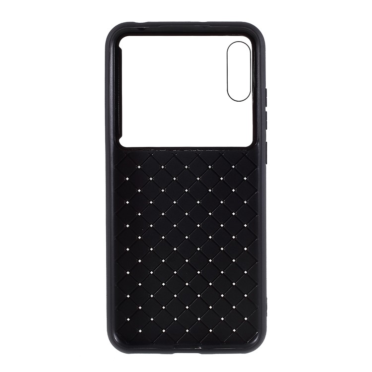 Woven TPU + PC Back Cell Cover for Huawei Y6 Pro (2019) - Black-3