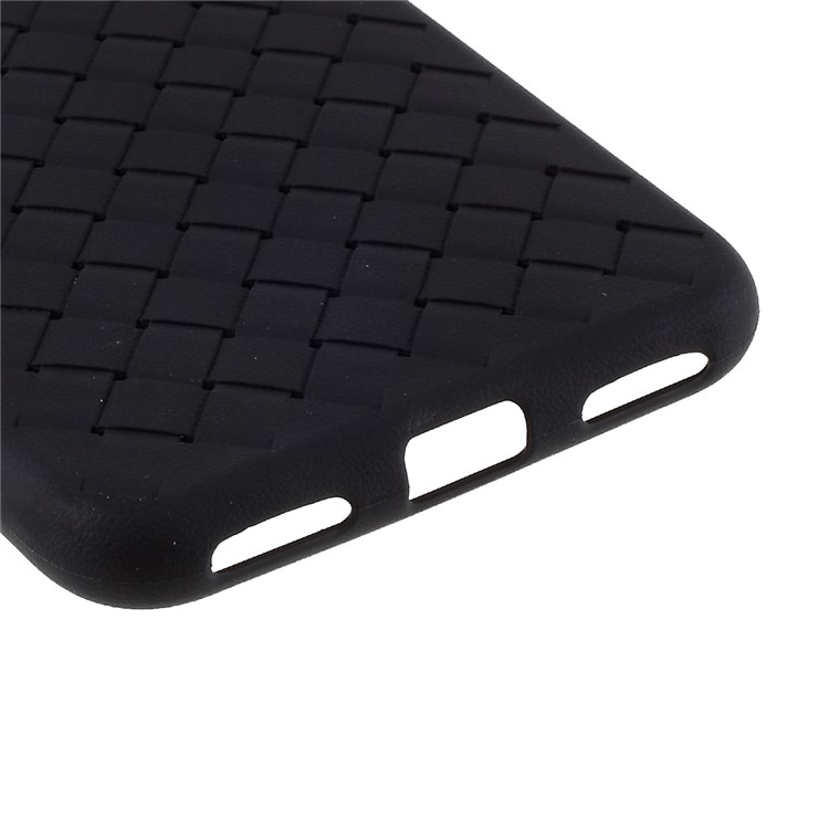 Woven TPU + PC Back Cell Cover for Huawei Y6 Pro (2019) - Black-7