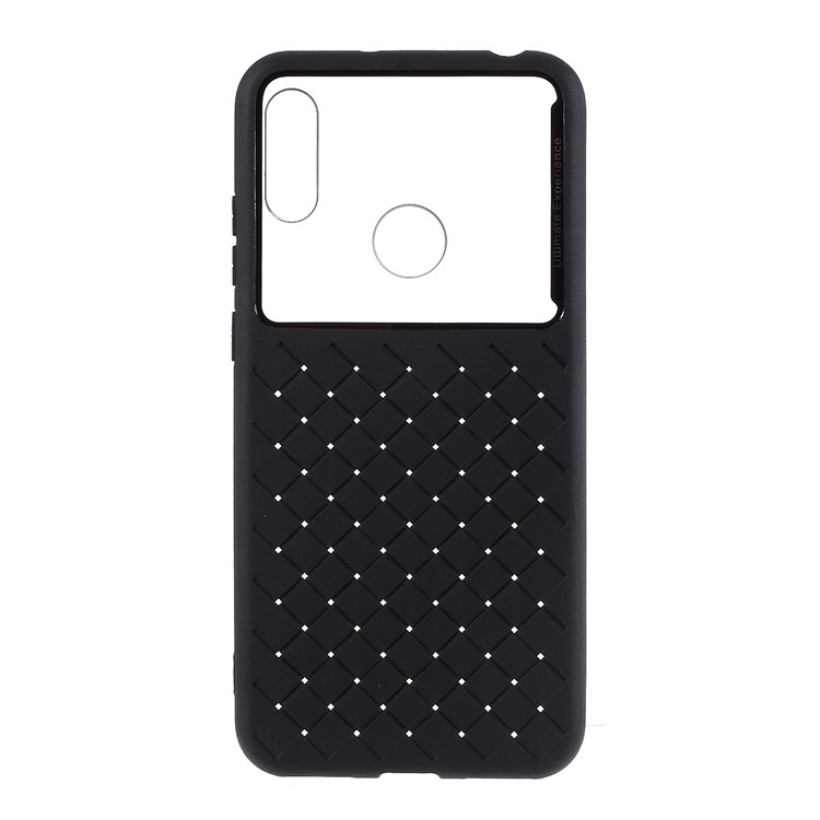 Woven TPU + PC Mobile Cover for Huawei Y6 (2019, with Fingerprint Sensor)/Y6 Prime (2019) - Black-1