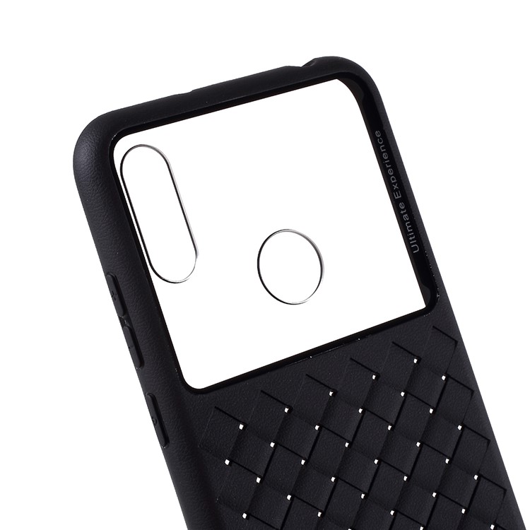 Woven TPU + PC Mobile Cover for Huawei Y6 (2019, with Fingerprint Sensor)/Y6 Prime (2019) - Black-4