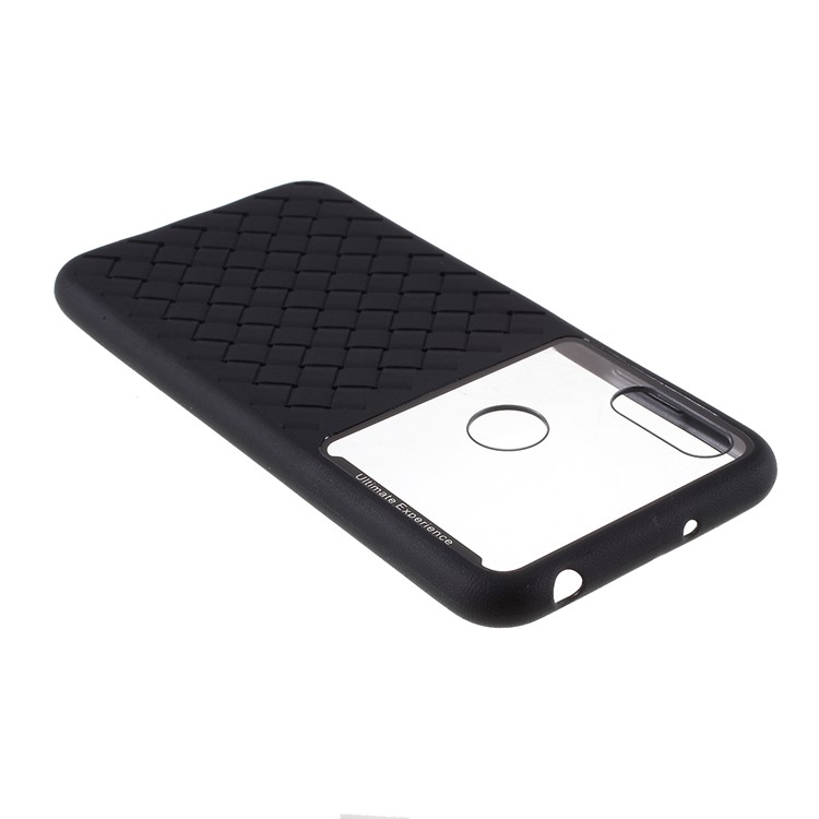 Woven TPU + PC Mobile Cover for Huawei Y6 (2019, with Fingerprint Sensor)/Y6 Prime (2019) - Black-6