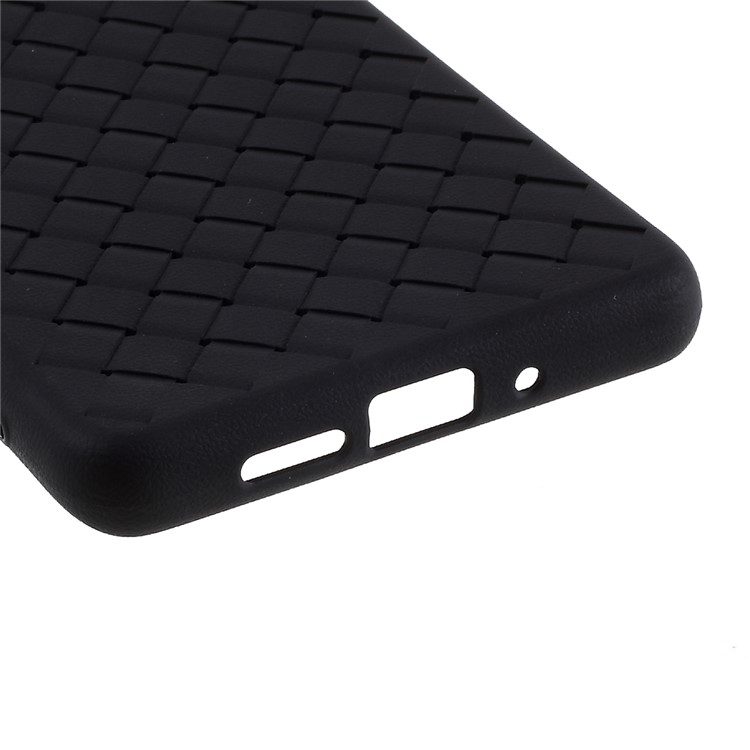 Woven Pattern Soft TPU + Clear PC Phone Shell Case for Huawei P30 Pro - Black-7