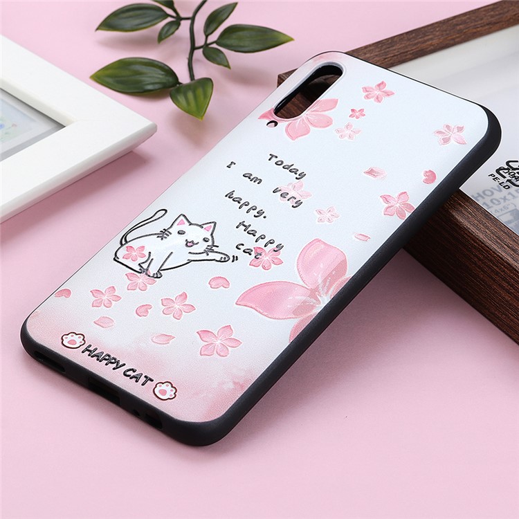Cat Pattern Printed PC + TPU Hybrid Phone Shell for Huawei Honor 9X/9X Pro - Happy Cat-2