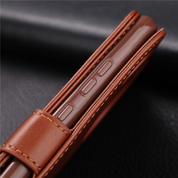 AZNS Wallet Leather Stand Case for Huawei Mate 30 - Coffee-7