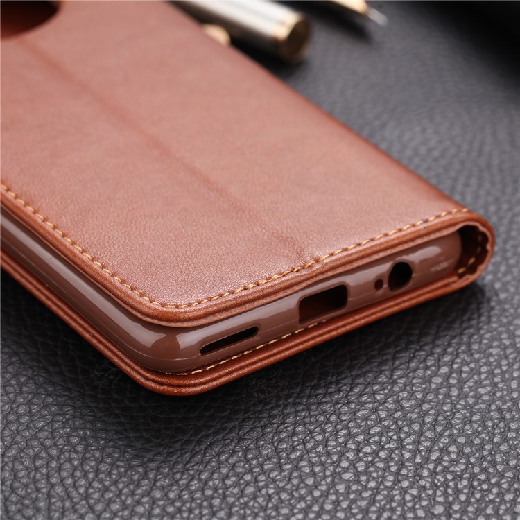 AZNS Wallet Leather Stand Case for Huawei Mate 30 - Coffee-8