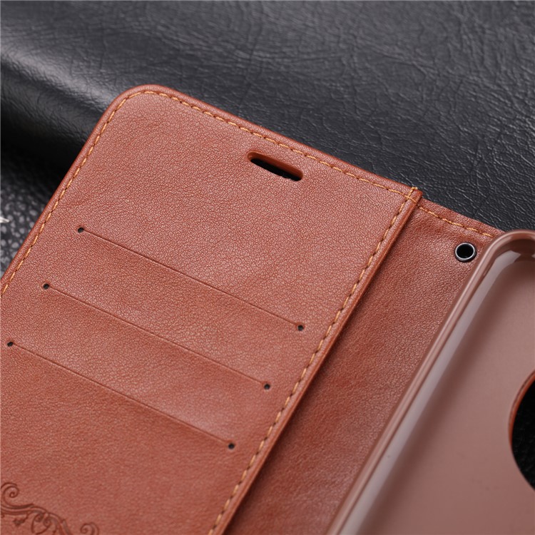 AZNS Wallet Leather Stand Case for Huawei Mate 30 - Coffee-9