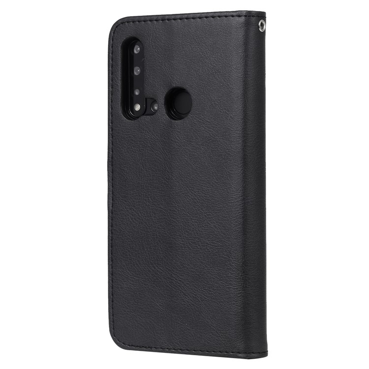 Magnetic Detachable 2-in-1 Leather Shell for Huawei P20 lite (2019) / nova 5i - Black-7