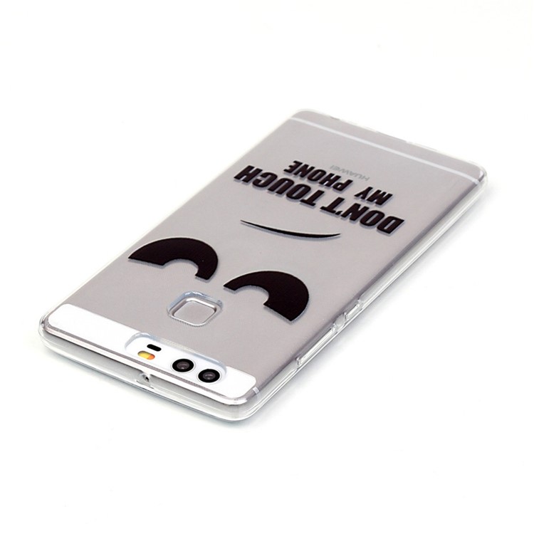 Raised TPU Protective Cover for Huawei P9 - Do Not Touch My Phone-4