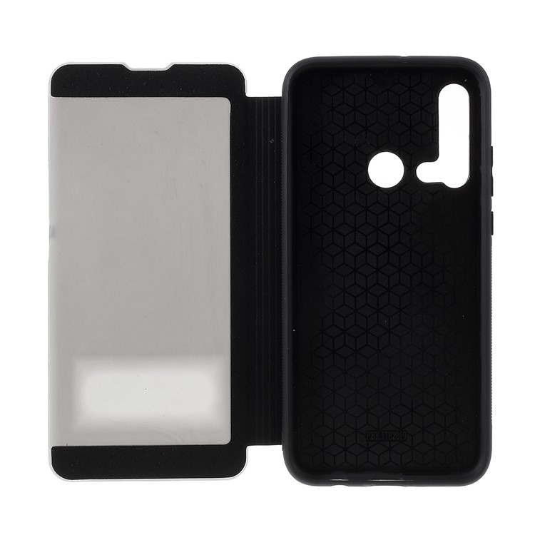 For Huawei nova 5i / P20 lite (2019) View Window Stand Leather Mobile Shell - Black-7