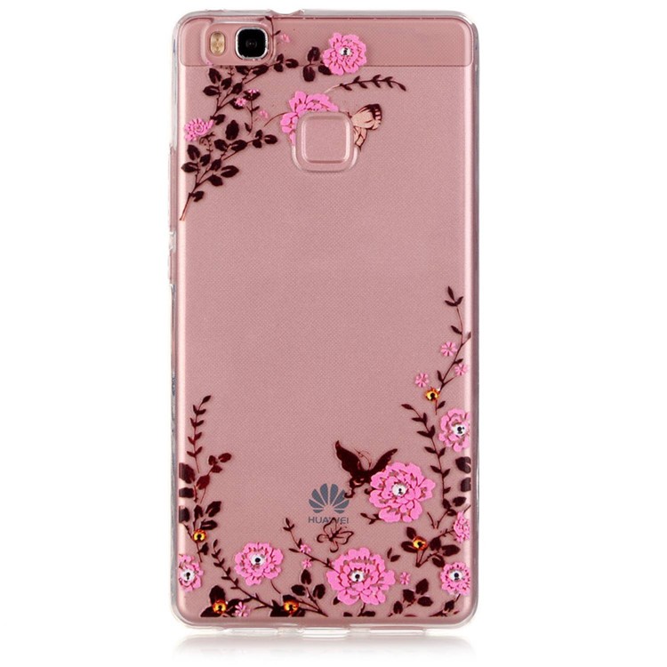 Embossed TPU Gel Cover for Huawei P9 Lite / G9 Lite - Pretty Floret-1