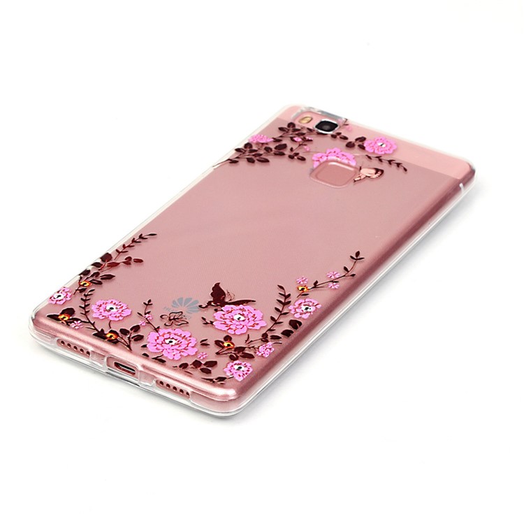 Embossed TPU Gel Cover for Huawei P9 Lite / G9 Lite - Pretty Floret-3