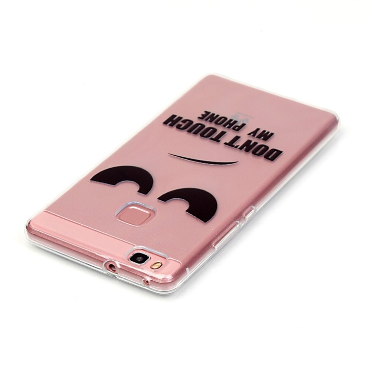 Raised TPU Gel Back Case Cover for Huawei P9 Lite / G9 Lite - Warning Words-4