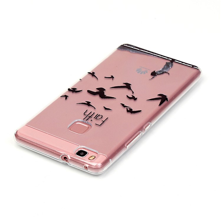 Raised Soft TPU Gel Cover for Huawei P9 Lite / G9 Lite - Daisy and Butterfly-4