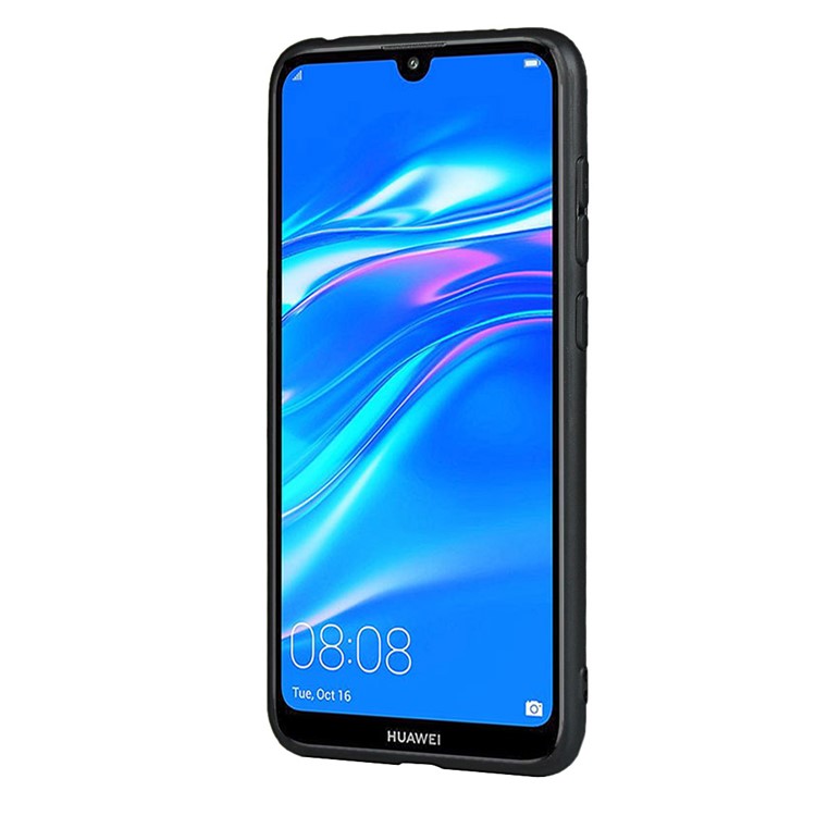 For Huawei Y7 Pro (2019) / Enjoy 9 PU Leather Coated Hard PC Mobile Shell - Black-4