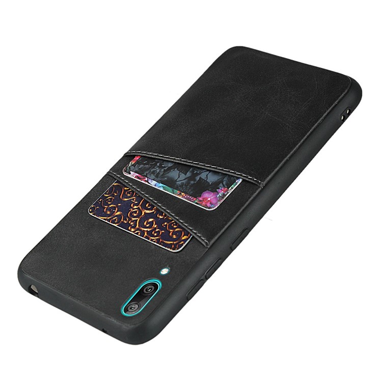 For Huawei Y7 Pro (2019) / Enjoy 9 PU Leather Coated Hard PC Mobile Shell - Black-5