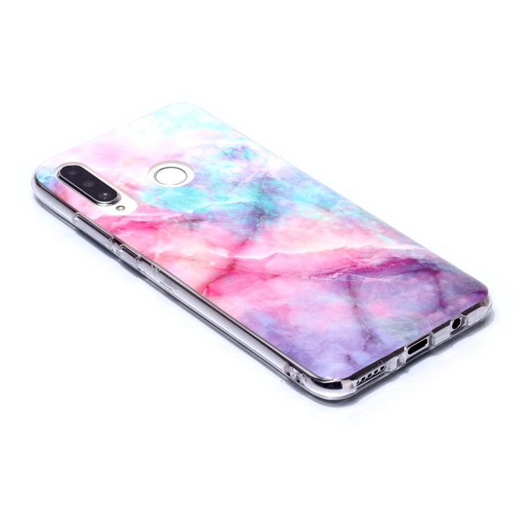 Motif De Marbre IMD TPU Couverture Pour Lite P30 Huawei / nova 4E - Le Style B-3