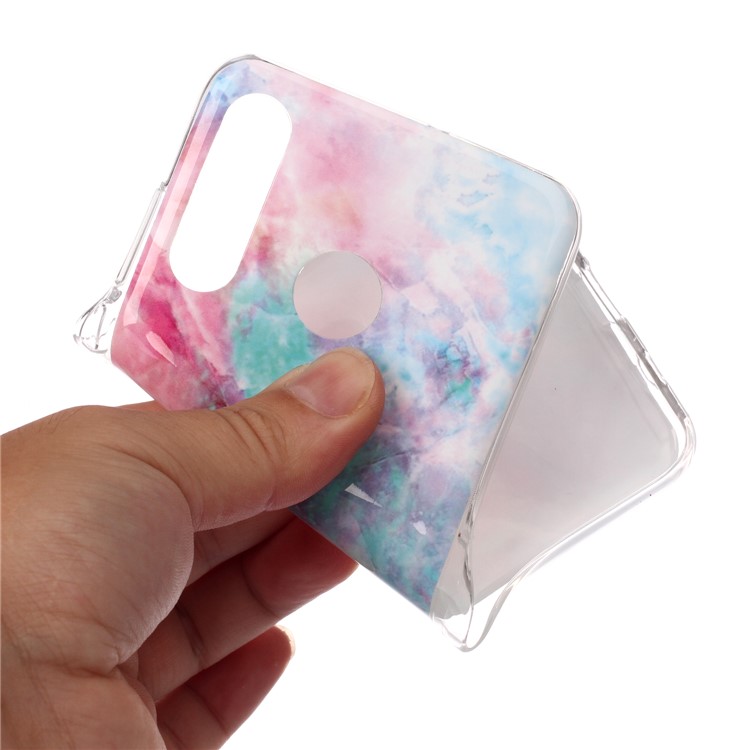 Motif De Marbre IMD TPU Couverture Pour Lite P30 Huawei / nova 4E - Le Style B-4