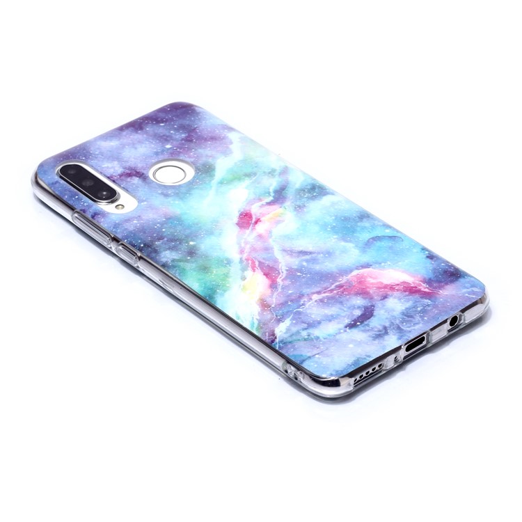 Marble Pattern IMD TPU Cover for Huawei P30 Lite New Edition/P30 Lite/nova 4e - Style C-3