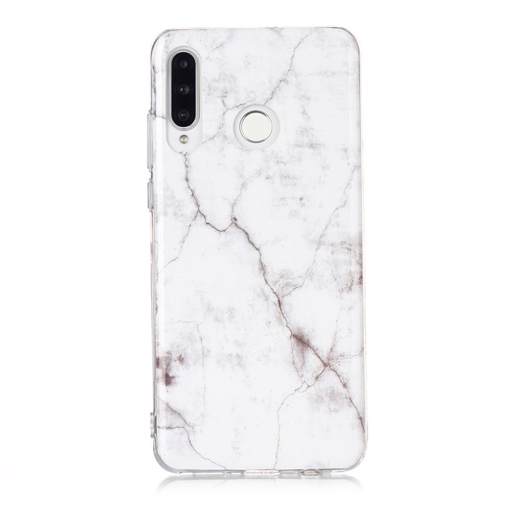Marble Pattern IMD TPU Cover for Huawei P30 Lite New Edition/P30 Lite/nova 4e - Style F-1