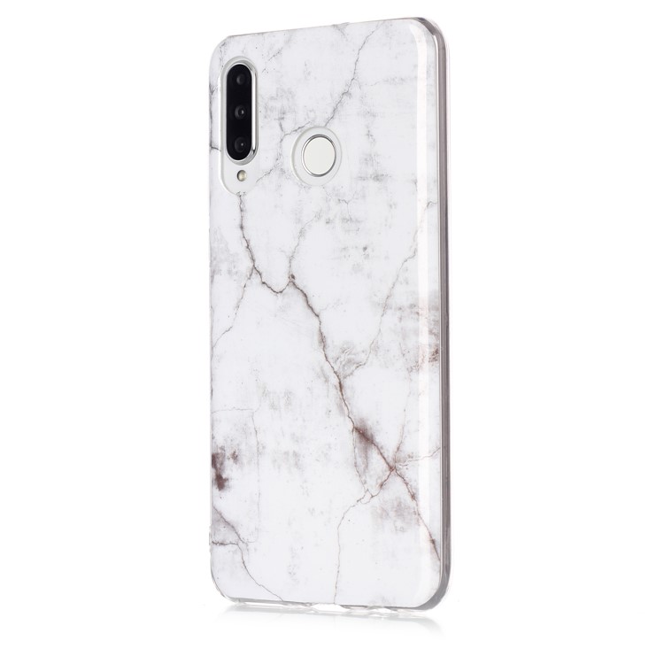 Marble Pattern IMD TPU Cover for Huawei P30 Lite New Edition/P30 Lite/nova 4e - Style F-2