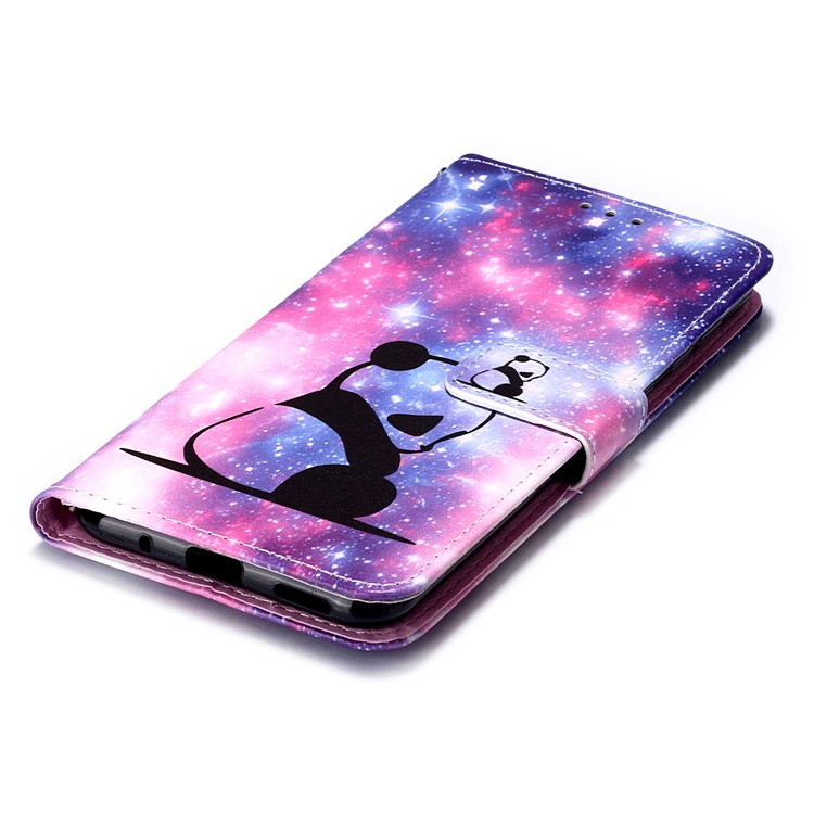 Pattern Printing PU Leather Wallet Protective Case for Huawei Nova 5 / Nova 5 Pro - Sad Panda-6