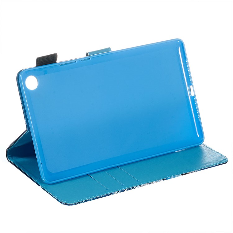 Musterdruckmappenleder Tablette Abdeckungsoberteil Für Huawei MediaPad M5 8 Stehen (8,4 Zoll) - Kristall Schmetterlinge-2