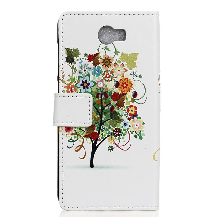 Wallet Leather Flip Case for Huawei Y5II / Y5 II - Colorized Tree-2