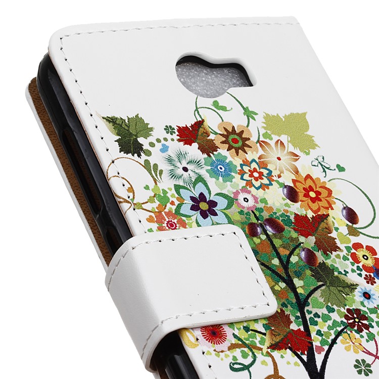 Wallet Leather Flip Case for Huawei Y5II / Y5 II - Colorized Tree-6