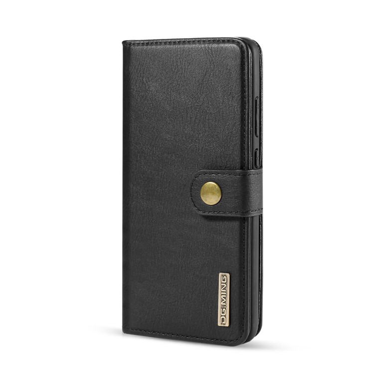 DG.MING Detachable 2-in-1 Split Leather Wallet Shell + PC Back Case for Huawei Mate 30 - Black-3