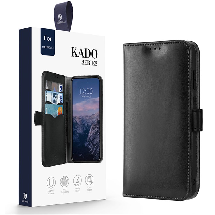 DUX DUCIS KADO Series Leather Case for Huawei Mate 30 Lite/nova 5i Pro - Black-10