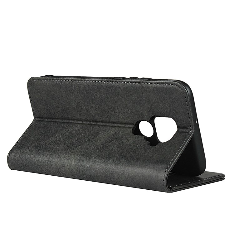 Caso Da Tampa Carteira Absorvidos-auto Couro Telefone Estande Para Huawei Nova 5i Pro - Preto-5