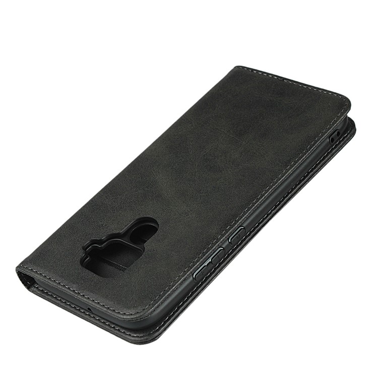 Caso Da Tampa Carteira Absorvidos-auto Couro Telefone Estande Para Huawei Nova 5i Pro - Preto-6