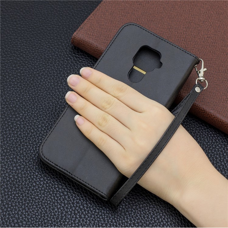 For Huawei Mate 30 Lite / nova 5i Pro PU Leather Wallet Stand Phone Shell - Black-9