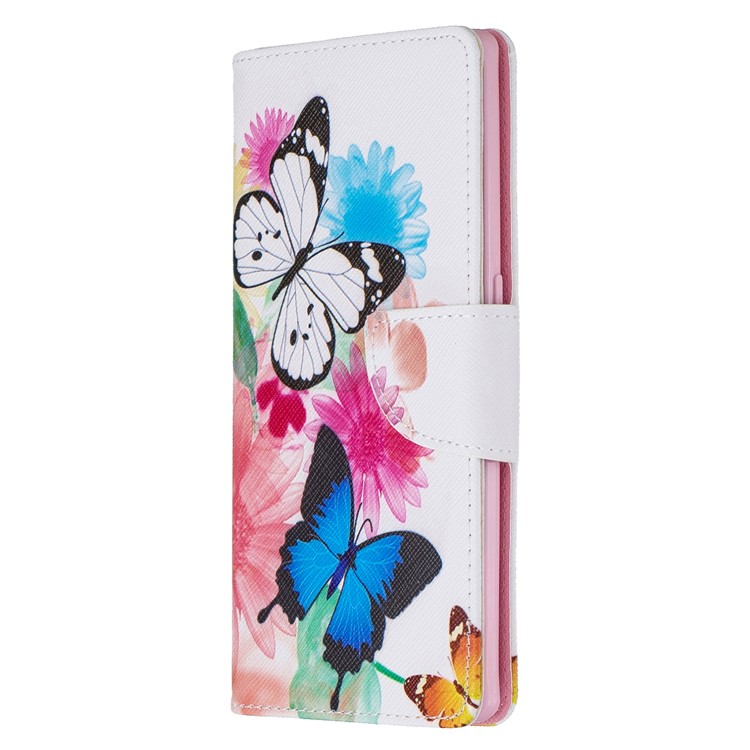 Printing PU Leather Flip Stand Cell Case for Huawei Mate 30 Pro - Butterflies-2