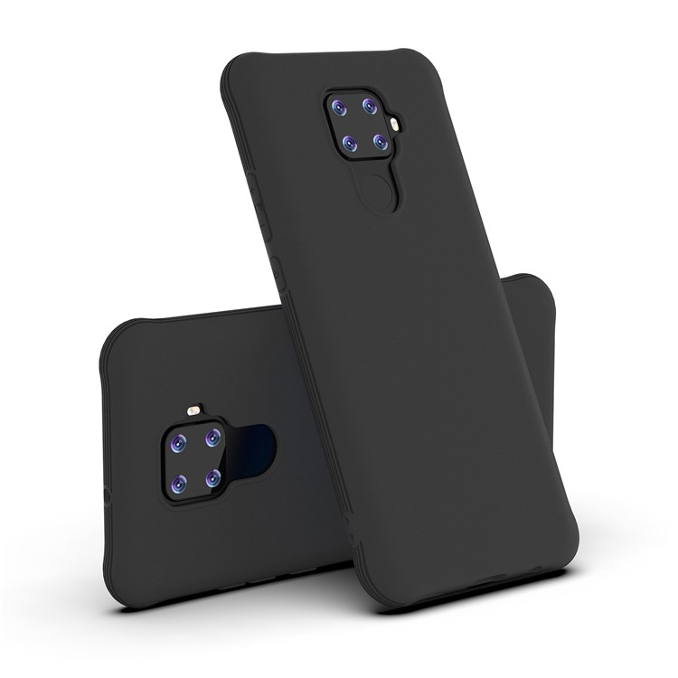Smerigliato Cellulare Telaio In TPU Antiurto Per Huawei Compagno 30 Lite / Nova 5i Pro - Nero-4
