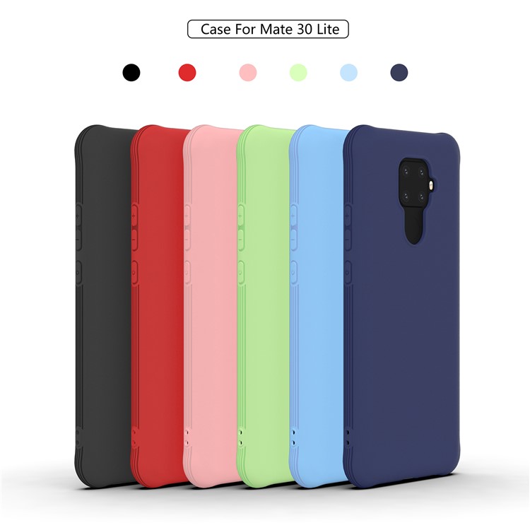 Smerigliato Cellulare Telaio In TPU Antiurto Per Huawei Compagno 30 Lite / Nova 5i Pro - Nero-8