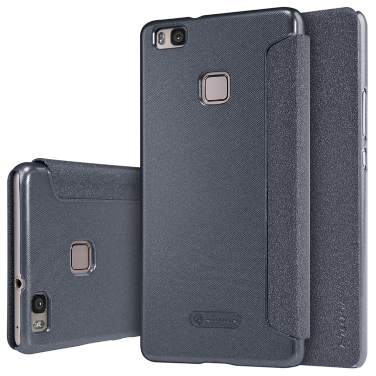 NILLKIN Sparkle Series Flip Leather Case for Huawei P9 Lite / G9 Lite - Black-6