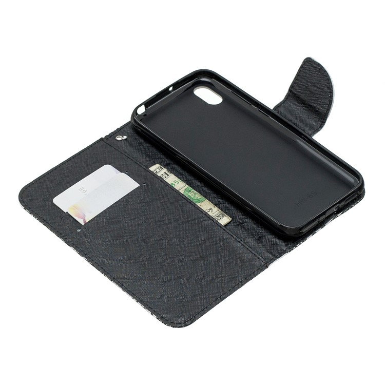 Impressão Padrão Caso Tampa Do Telefone Carteira De Couro Para Huawei Honra 8S / Y5 (2019) - Cão-5