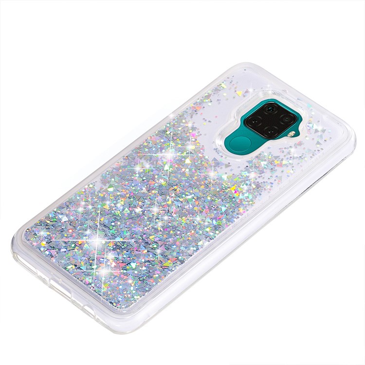 Quicksand Dynamic Glittery Sequins TPU Shell for Huawei Mate 30 Lite/nova 5i Pro - Silver-6